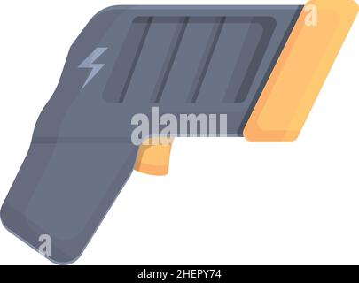 Malga Taser autodifesa arma icona piatta Immagine e Vettoriale - Alamy