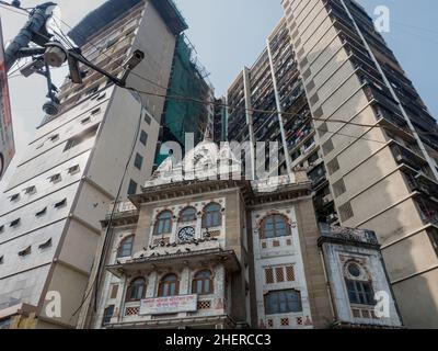 12 25 2021 Shri RAM Mandir tempio Bhuleshwar Road Kabutarkhana Bombay, Mumbai, Maharashtra, India Foto Stock