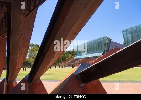 Joondalup, WA, Australia - Business School presso Edith Cowan University di Francis-Jones Morehen Thorp con Hassell Foto Stock