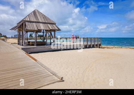 Fremantle, WA, Australia - passeggiata sul lungomare e strutture di Bathers Beach con Architects Foto Stock