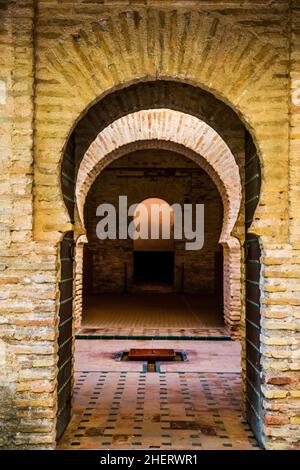 Moschea moresca in Alcazar, Jerez, Jerez, Andalusia, Spagna Foto Stock