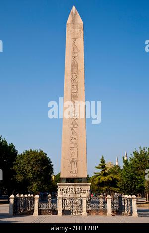 Ippodromo, Obelisco egiziano, Istanbul, Turchia Foto Stock