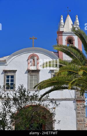 La Madonna del buon soccorso-Chiesa di San Paolo Eremita facciata. Tavira-Algarve-Portogallo-064 Foto Stock