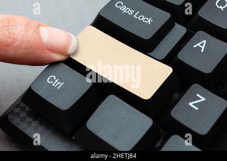 Conversione di dati analogici in supporti digitali, digitando Forum Suggerimenti utili Foto Stock