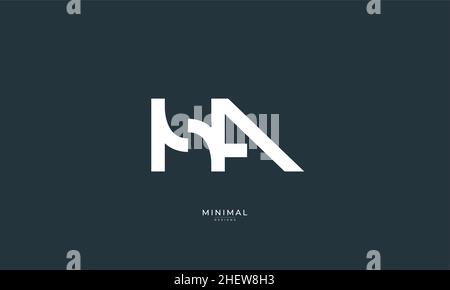 Icona lettera alfabetica logo ha Illustrazione Vettoriale