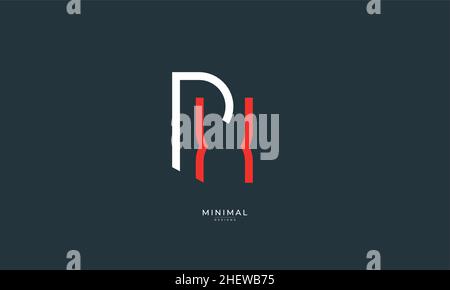 Icona lettera alfabetica logo PX Illustrazione Vettoriale