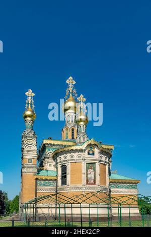 Cappella russa, Darmstadt, Assia, Germania Foto Stock