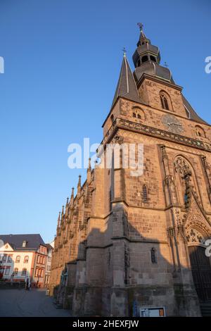 Famosa chiesa di sankt Wendelin a Sankt Wendel Foto Stock