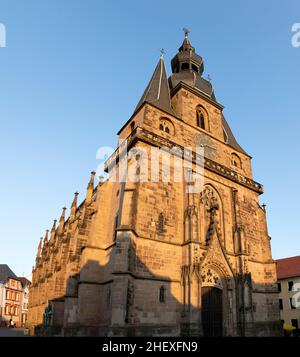 Famosa chiesa di sankt Wendelin a Sankt Wendel Foto Stock