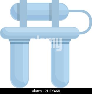 Home osmosi icona vettore cartoon. Sistema dell'acqua. Serbatoio del filtro Illustrazione Vettoriale