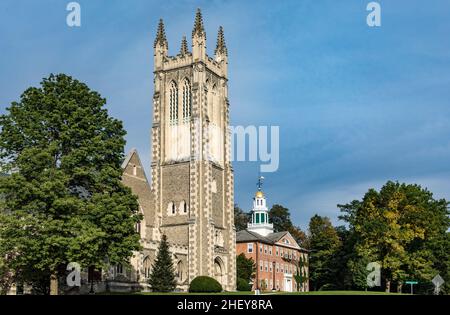 Thompson Memorial Chapel a Williamstown, Berkshire County, Massachusetts, Stati Uniti Foto Stock