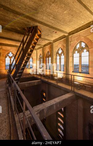 FRANCIA, BAS-RHIN (67), STRASBURGO, ALL'INTERNO DEL CAMPANILE DI SAINT-PIERRE-LE-VIEUX CHIESA CATTOLICA Foto Stock