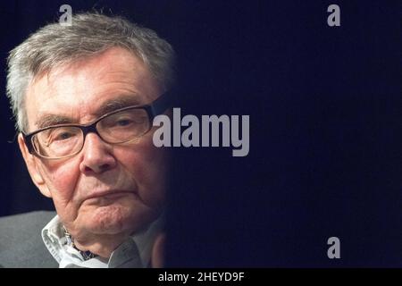 Marian Turski, giornalista polacco, Holokaust e campo di concentramento nazista tedesco KL Auschwitz-Birkenau sopravvissuto © Wojciech Strozyk / Alamy Stock Photo Foto Stock