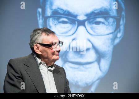 Marian Turski, giornalista polacco, Holokaust e campo di concentramento nazista tedesco KL Auschwitz-Birkenau sopravvissuto © Wojciech Strozyk / Alamy Stock Photo Foto Stock