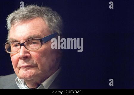 Marian Turski, giornalista polacco, Holokaust e campo di concentramento nazista tedesco KL Auschwitz-Birkenau sopravvissuto © Wojciech Strozyk / Alamy Stock Photo Foto Stock