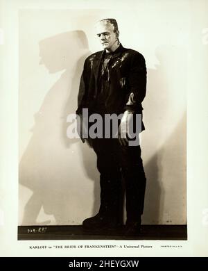Boris Karloff nella sposa di Frankenstein (Universal, 1935) foto di pubblicità Foto Stock