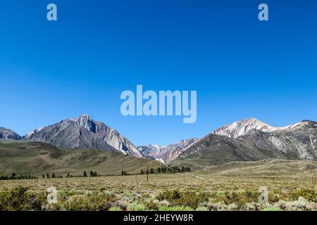 Vista sul Monte Baldwin dall'area di Mammouth Foto Stock