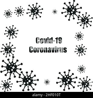 Diversi tipi di virus. Batteri organismi di biologia modello senza giunture. Infezione da virus Ebola epidemia malato. Illustrazione Vettoriale