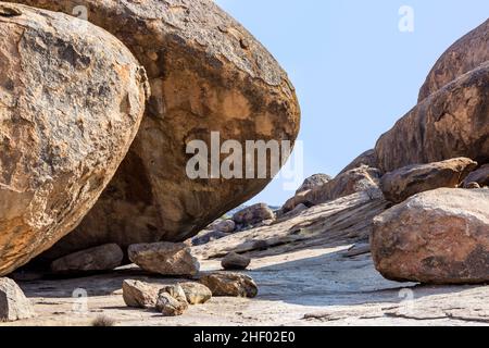 Rocce chiamato Bulls Party in Ameib, Erongo, Namibia, Africa Foto Stock