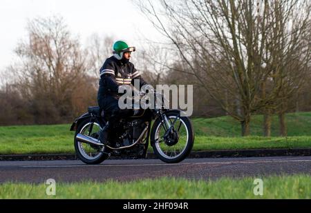 Velocette motocicletta vintage Foto Stock