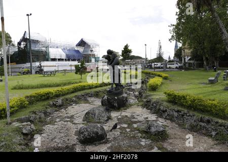 Curepipe est la deuxième ville de Maurice (81 600 abitanti it 2003). Elle est située sur les hauteurs, presque au centre de l'île Maurice Foto Stock