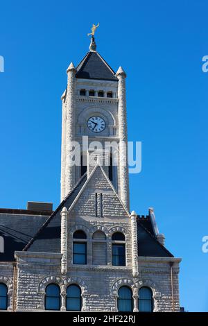 Nashville, Tennessee, USA - 7 novembre 2021: Ex terminal ferroviario progettato da Richard Montfort, costruito nel 1900 per i passeggeri dei treni Foto Stock