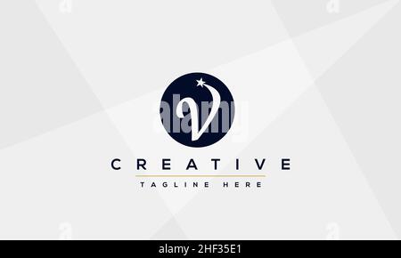 Design e modello con logo V creativi e moderni. V VV icona iniziali basato su monogramma e lettere in vettore Illustrazione Vettoriale