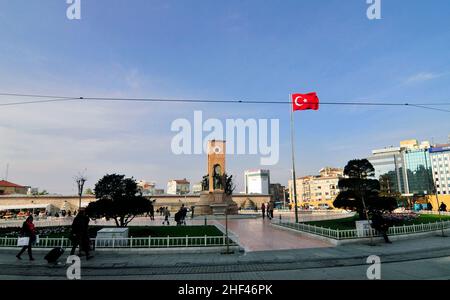 La Repubblica un monumento in Taksim sq. in Istanbul. Foto Stock