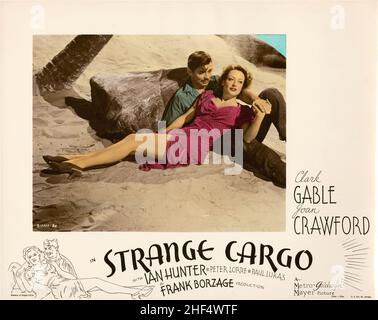 CLARK GABLE e JOAN CRAWFORD in STRANGE CARGO (1940), diretto DA FRANK BORZAGE. Credito: M.G.M. / Album Foto Stock