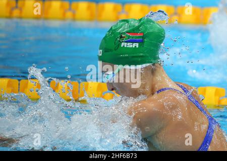 26th LUGLIO 2021 - TOKYO, GIAPPONE: Tatjana Schoenmaker del Sudafrica vince il Semifinale di corsa al seno femminile 100m ai Giochi Olimpici di Tokyo 2020 (Phot Foto Stock