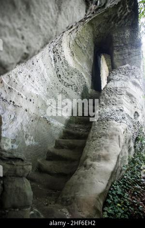 Piccola città di Burgdorf nella valle di Emmen (Emmental), Svizzera Foto Stock