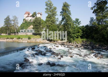 Piccola città di Burgdorf nella valle di Emmen (Emmental), Svizzera Foto Stock