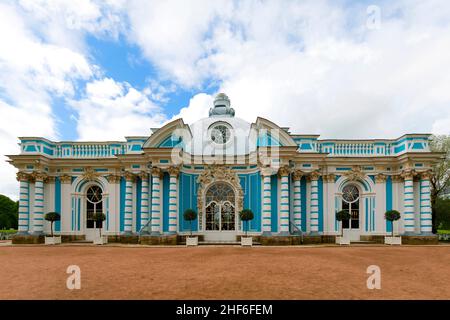 Hermitage Pavilion. Catherine Park, Tsarskoye Selo, San Pietroburgo, Russia Foto Stock
