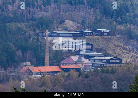 Miniera visitata e museo Rammelsberg, Goslar, Harz, bassa Sassonia, Germania, Europa Foto Stock