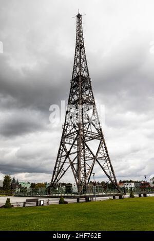 Europa, Polonia, Voivodato silesiano, Torre radio di Gliwice Foto Stock