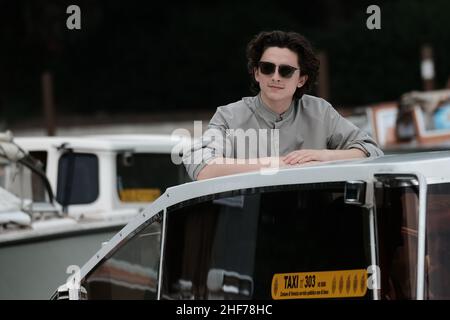 Timothee Chalamet è visto arrivare al Festival del Cinema di Venezia 76th il 02 settembre 2019 a Venezia, Italia Foto Stock