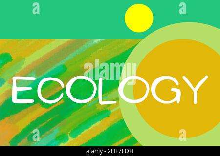 Ecologia illustrazione artistica Foto Stock