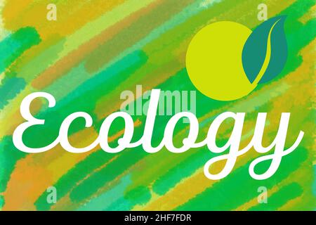 Ecologia illustrazione artistica Foto Stock