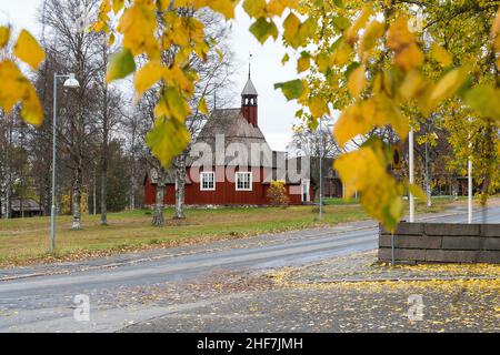 Svezia, Västerbottens Län, Umeå, Museo di Västerbottens, museo all'aperto, chiesa, Helena Elisabeth Kirka Foto Stock