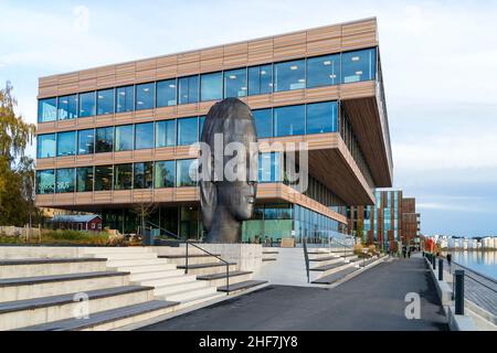 Svezia, Västerbottens Län, Umeå, città universitaria, lungomare, Bildmuseet, Bildmuseum Foto Stock