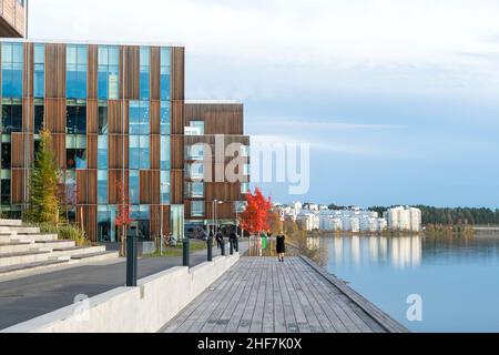 Svezia, Västerbottens Län, Umeå, città universitaria, lungomare, Bildmuseet, Bildmuseum Foto Stock