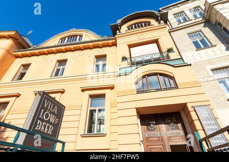 Brno (Brünn), Villa Löw-Beer a Jihomoravsky, Moravia meridionale, Südmähren, ceco Foto Stock