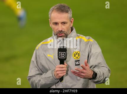 Dortmund, Germania. 14th Jan, 2022. Primo: 14th gennaio 2022, Fuvuball, 1st Bundesliga, stagione 2021/2022, BVB, Borussia Dortmund - SC Freiburg Coach: Marco Rose, Portrait Credit: dpa/Alamy Live News Foto Stock