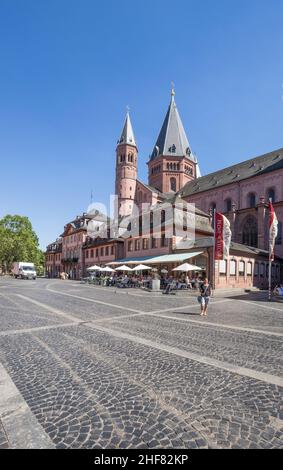 Germania, Renania-Palatinato, Magonza, Cattedrale di San Martino Foto Stock