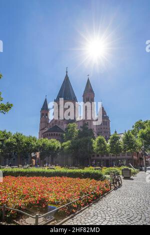 Germania, Renania-Palatinato, Magonza, Cattedrale di San Martino Foto Stock