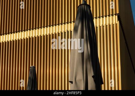 Lenbachhaus, autunno, Sir Norman Forster, architettura Foto Stock