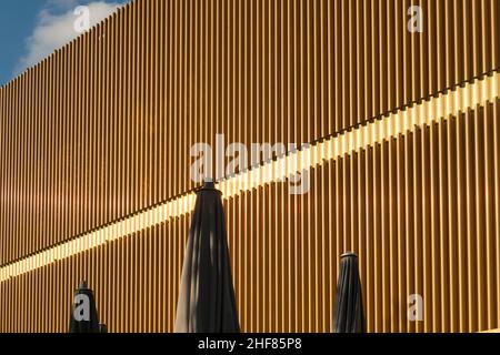 Lenbachhaus, autunno, Sir Norman Forster, architettura Foto Stock