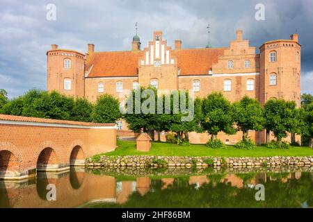 Randers, Castello di Gammel Estrup ad Auning, Jylland, Jutland, Danimarca Foto Stock