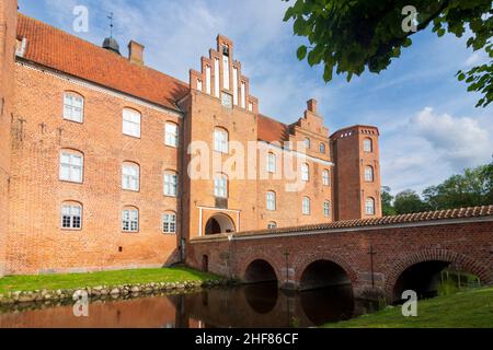 Randers, Castello di Gammel Estrup ad Auning, Jylland, Jutland, Danimarca Foto Stock