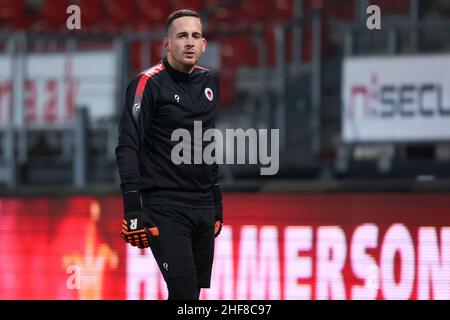 Rotterdam, Amsterdam. 14th Jan 2022. ROTTERDAM, PAESI BASSI - GENNAIO 14: Bo Geens di Excelsior Rotterdam durante la partita olandese Keukenkampioendivisie tra Excelsior e De Graafschap allo stadio Van Donge & De Roo il 14 Gennaio 2022 a Rotterdam, Paesi Bassi (Foto di Herman Dingler/Orange Pictures) credito: Orange Pics BV/Alamy Live News Foto Stock